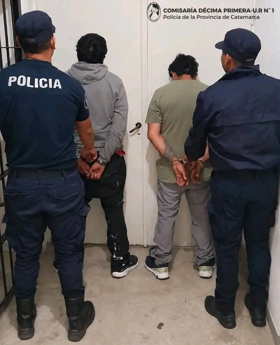 Aprehendieron a dos sujetos tras un ilícito en una bomba de agua