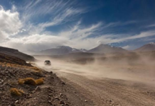 Catamarca: hay alerta amarillo para el Oeste provincial por vientos que pueden alcanzar los 100 km/h y cierran accesos al Balcón del Pissis