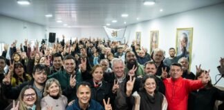 Lucía Corpacci encabezó el acto de la Lealtad Peronista