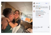 Marina Calabró y Rolando Barbano celebraron tres años juntos: “Te amo locamente”
