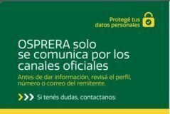 OSPRERA alerta sobre intentos de fraude utilizando el nombre de la obra social