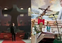 ¿Predicción o coincidencia?: comparan muerte del sacerdote en Ecuador, aplastado por una cruz, con escena de película de terror